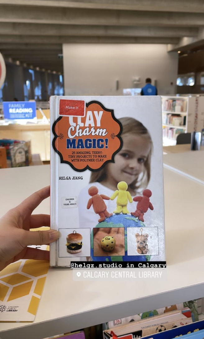 Clay Charm Magic book in Calgary Central Library Clay Charm Magic Book